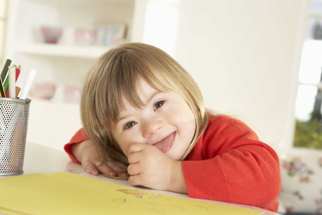 girl with down syndrome